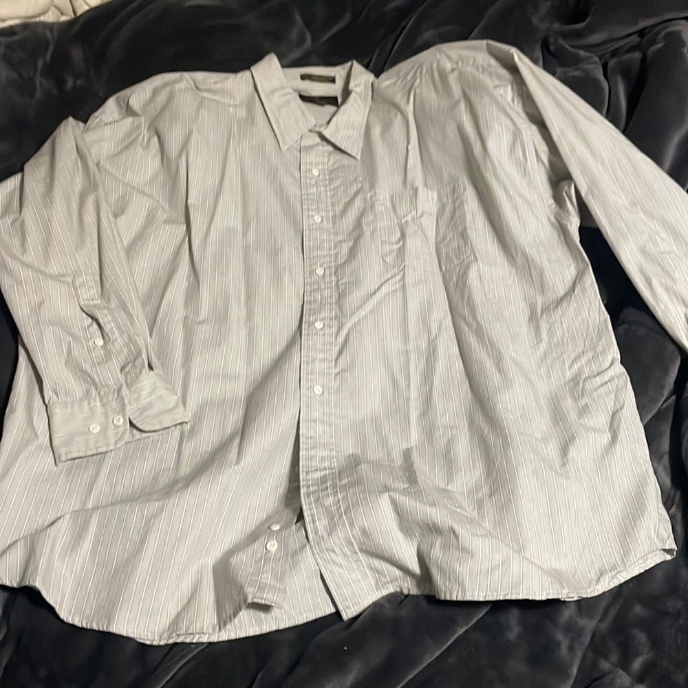 Men’s striped dress shirt